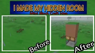 I MADE MY HIDDEN ROOM | Mini Block Craft Idea