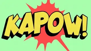 How To Make A Comic Book Text Effect Tutorial