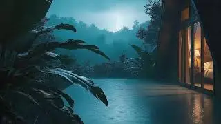 Drift to Sleep with Gentle Rain Sounds and Soft Storm at Cozy Cabin 🌧️