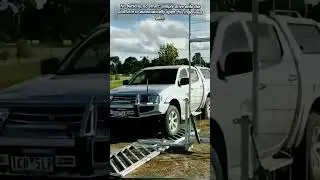 Drive-On Ramp Opens Gate Mechanism.