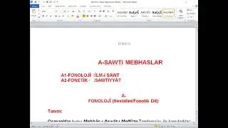 İlm-i Sawt / Fonoloji