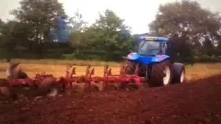 Naud 7 furrow wagon plough