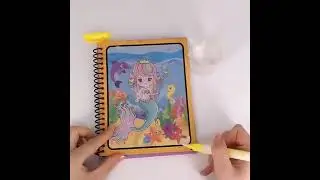 Reusable Magic Water Quick Dry Book Water Coloring Book
