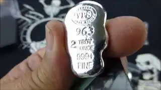 Yeager Poured Silver - SKULLS!