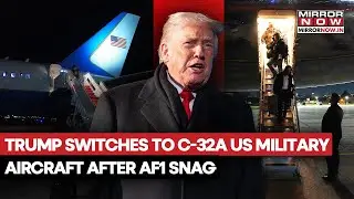Trump Boards US Military's C-32A Aircraft After Air Force One Faces Technical Snag En Route To Davos
