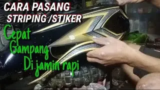 Cara Pasang Striping||Stiker Motor RX King#Tangkimotor#Budikalong57