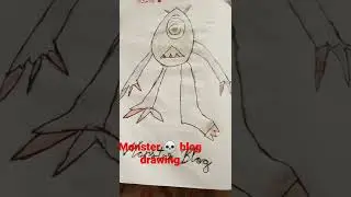 monster blog drawing