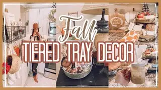 FALL DECORATE WITH ME 2021 | HOW TO STYLE A TIERED TRAY | FALL TIERED TRAY DECOR IDEAS