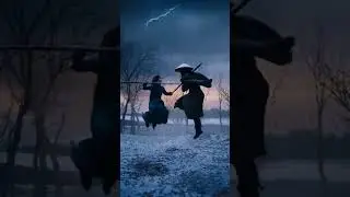 Cold Star &bull; Fierce Wind &bull; Relentless Spear #shorts #duel #swordswoman #maskedfigure #wuxia
