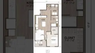 5-102 HIVE-1f, 841 sq.ft.