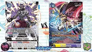 DIGIMON TCG: Local match Eater (White) vs Mastemon (Yellow/Purple) | OOPS!