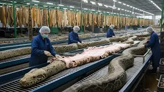 Inside the Snake Leather Factory &mdash; From Raw Skin to Luxury Jacket  (Full Process)