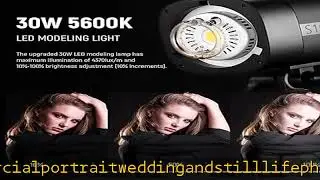 NEEWER S102-400W PRO Strobe Flash Light with 2.4G Trigger, 400Ws GN62 5600K with 30W LED Modeling L