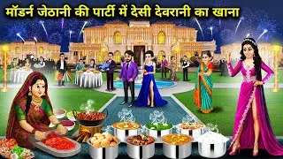मॉडर्न जेठानी की पार्टी में देसी देवरानी का खाना|Desi Devrani's Food at Modern Sister-in-Law's Party