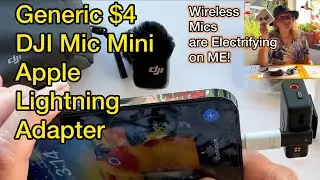 Как подключить DJI Mic Mini к iPhone. Адаптер Lightning за 4 доллара к iPhone 12, 13, 14 и мобиль...