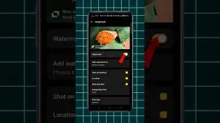 How to Customise Camera Watermark in Android || Camera Watermark pa apna name kaise likhe #shorts