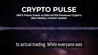 SBF's Prison Tweet vs $6M ASTER Revenue: Crypto's New Reality | Market Update