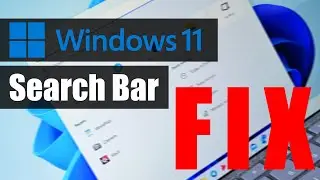 Windows 11 Suche / Suchleiste funktioniert nicht, Search Bar not working, Quick Fix