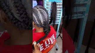 Finishing touches for braids #fyp #louisianabraider #braids