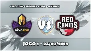 CBLOL 2018 - Keyd vs Red Corinthians (Highlights) | JOGO 1