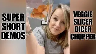 Super Short Demos: Vegetable Chopper Slicer Dicer - Cooking Gadgets Review & Demo