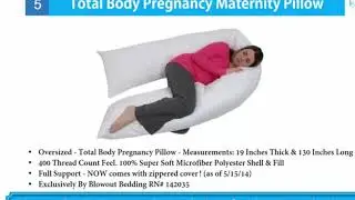 Best pregnancy pillows 2016   Top 10 pregnancy pillow Reviews!