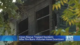 Crews Rescue Trapped Residents After Fire Burns Victorian Home Downtown