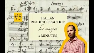 ITALIAN READING LESSONS for singers - no 5 from 
