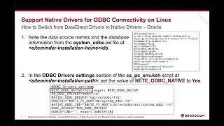 Support Native Drivers for ODBC Connectivity on Linux