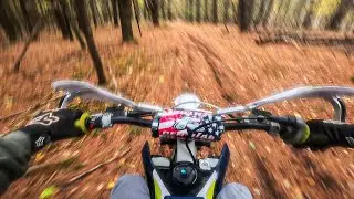 TC125 Chasing after 2024 CRF250R in Trails WIDE OPEN!