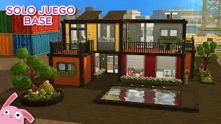 CASA DE CONTENEDORES 🏡 SOLO JUEGO BASE | Los Sims 4 | SPEED BUILD