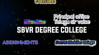 Miss you SBVR Degree College