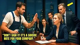 Single Dad Janitor Halts a $10B Deal With One Sentence—What the CEO Did Next Stunned the Boardroom