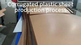Corrugated plastic board production process