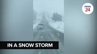 WATCH | Driving through a 'snow storm' in Uniondale, following icy cold front