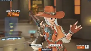 POTG! ASHE GOD! GALE ASHE OVERWATCH 2 SEASON 9 GAMEPLAY TOP 500