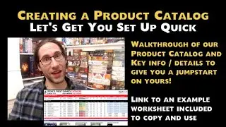 Creating a Product Catalog - Let's get you set up quick