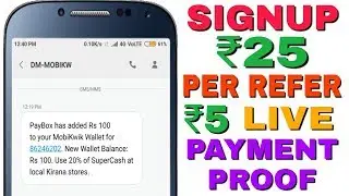 Big Loot Rs25 On Signup Rs5 Per Refer Unlimited Paytm Cash With Live Payment Proof (Must Loot)