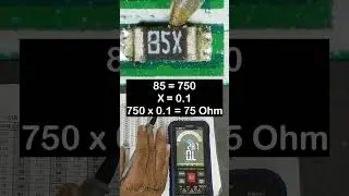85X Marking on SMD Resistor || EIA96 Marking Explained #shorts