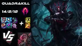 JUNGLE Elise vs Vi [QUADRAKILL] - EU Grandmaster Patch 25.S2.4