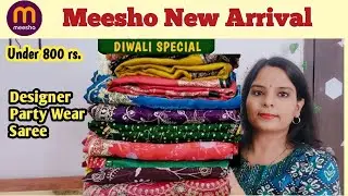 Meesho New Trending Saree Haul Under 800 😍 Meesho Saree Haul 