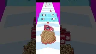 FOOD RUN - Level Up Fruits (Satisfying Asmr Gameplay Mobile, Math Foods Run)#shorts #games