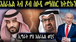 ስዑድን እስራኤልን ናብ ዝኸፍአ ፖለቲካዊ ቁርቁስ