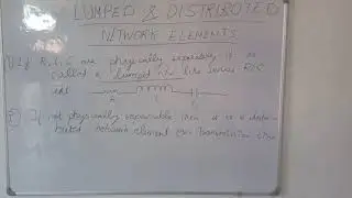 Lumped and Distributed network elements #Shorts