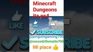 Minecraft Dungeons ita ps4 @pinguingaming700 @coccodrillomatto700 #iscrivetevi #commentate