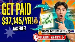 FULLY FUNDED Monash University RTP Scholarship 2026 | $37K CASH + FREE TUITION | Apply by March 31!