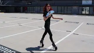 Обзор и примерка ботильонов Pleaser FLAMINGO-1020SHG на высоком каблуке 8 дюймов (фиолетовый, оли...