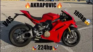 5.000$ AKRAPOVIC Exhaust DUCATI PANIGALE V4S 2025 test 🔥🤯🚀 pure sound