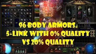 Experiment. 5-links with 0% quality vs 20% quality. 96 body armors and new mtx
