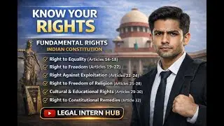 Fundamental Rights Explained | Article 21 & Article 32, Law Students Must Watch.Constitution by hub
